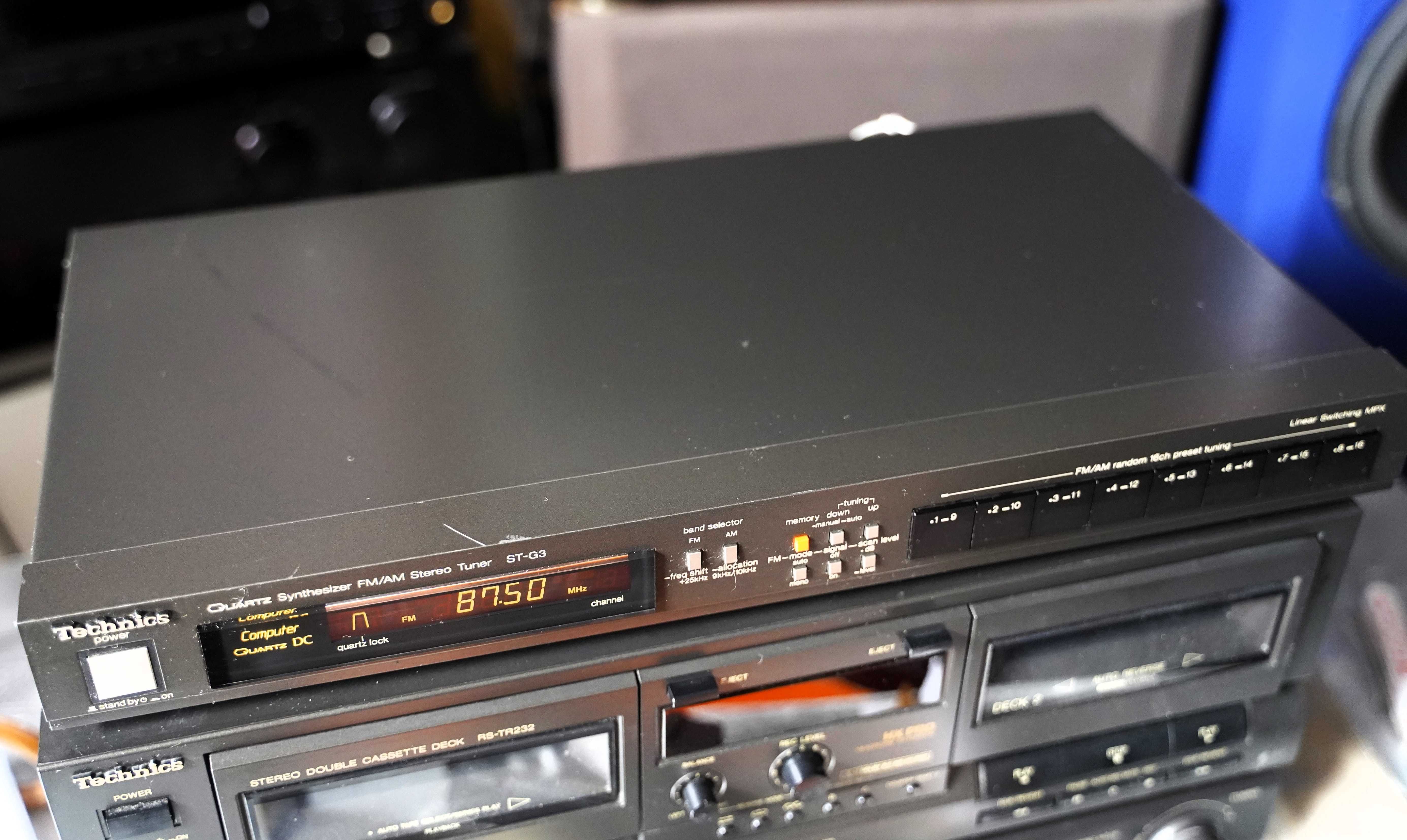 Tuner Technics ST 3-cyfrowa synteza częstotliwości sterowana kwarcem