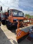 Mercedes 1317 4x4 | kiper+pługo-solarka + mobilna zamiatarka