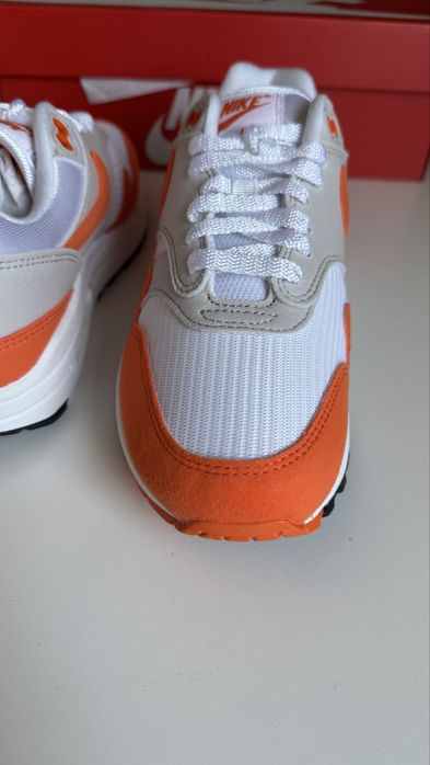 Nowe Nike Air Max 1 „Safety Orange” rozmiar 38.5 wkładka 24.5 cm.