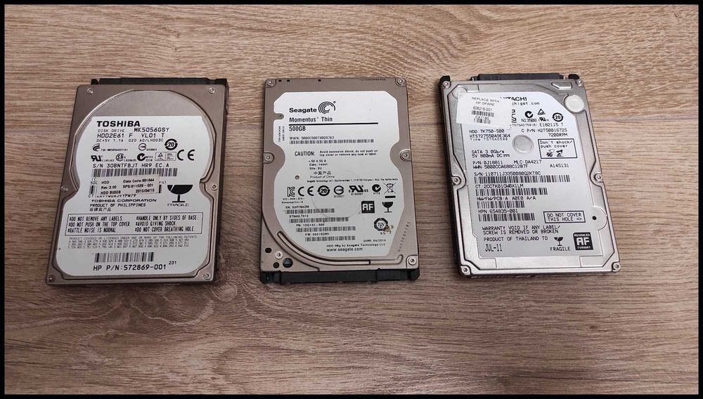 Продам жорсткі диски Toshiba, Seagate, Hitachi на 500 GB