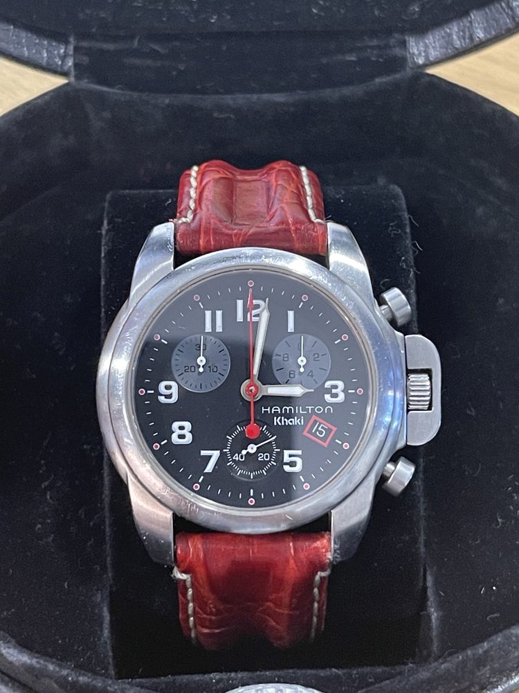 Relógio Hamilton 6313 Khaki Chronograph (coleção e Raro)