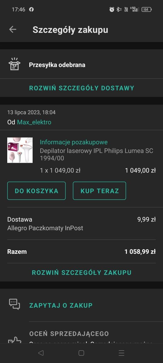 Depilator laserowy