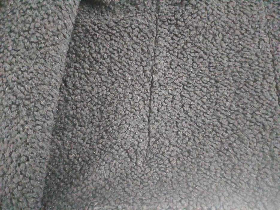 Kurtka Aryton czarna baranek bukle buckle kaptur wełna 36 38