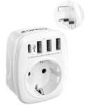 Adapter podróżny UK na Europę 5 w 1 LENCENT