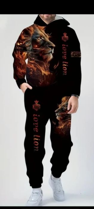 Чоловічий спортивний костюм з 3 D малюнком