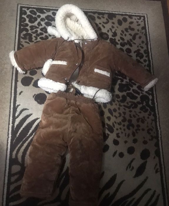 Зимовий дитячий костюм на овчині