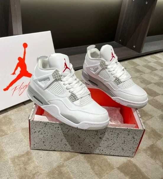 ButyDamskie Air Jordan_4_Retro_White_Oreo_Uniseks R.38