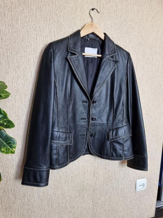 Шикарний жакет, піджак від frank walder з натуральної шкіри