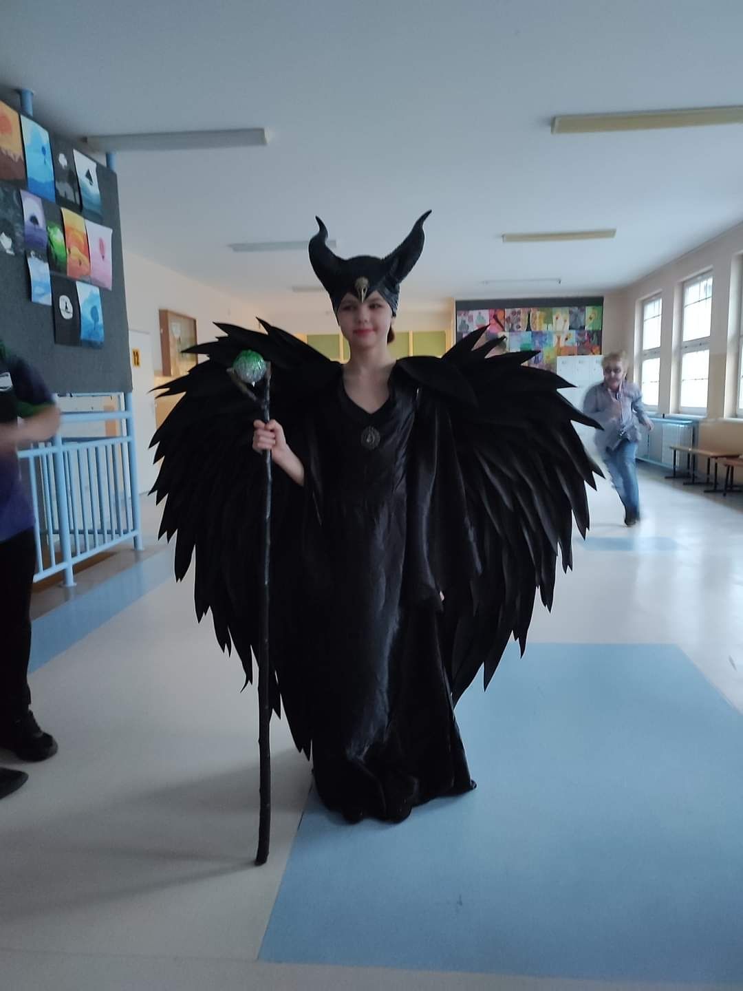 Strój kostium DIABOLINA, czarownica, skrzydła! SESJA! MALEFICENT!