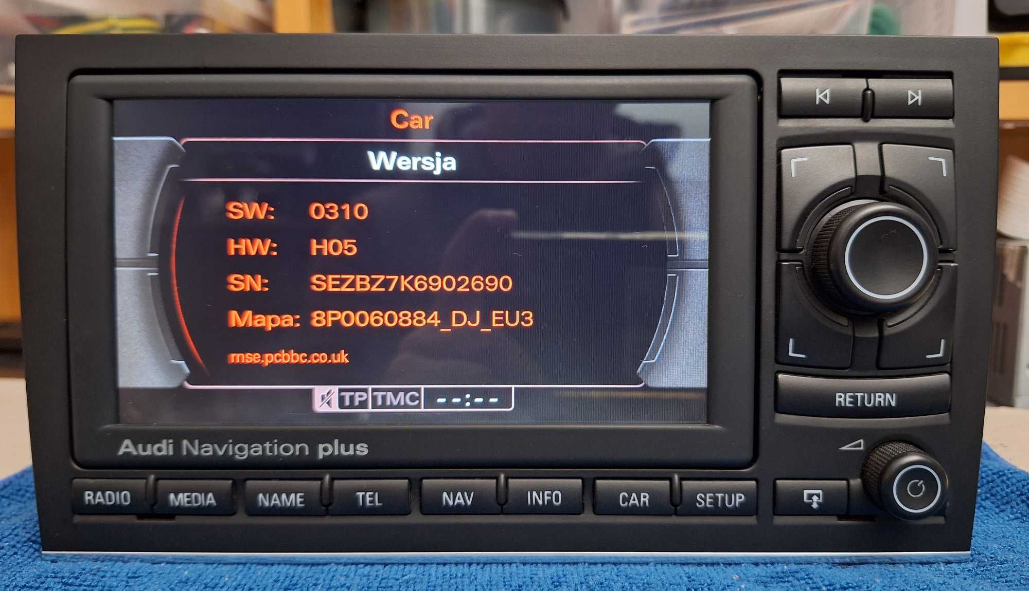 Audi A4, Seat EXEO Radio RNS-E LED MONTAŻ Kodowanie, GPS, SD, FILM, GW