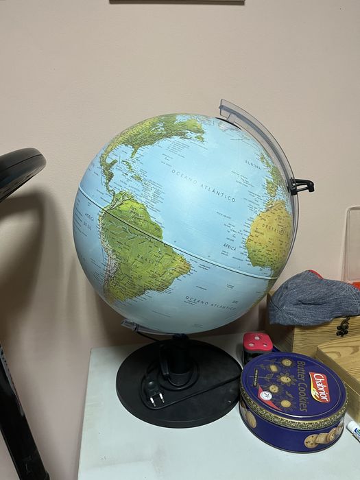 Globo com iluminação