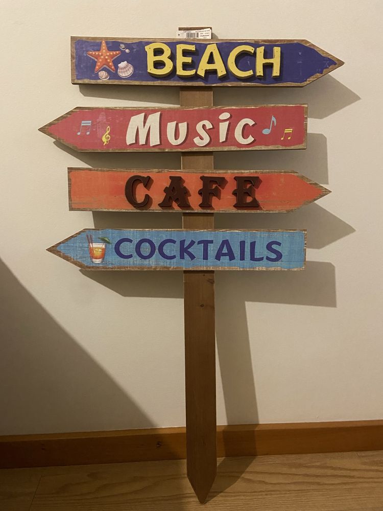 Placa decorariva - para casa ou bar