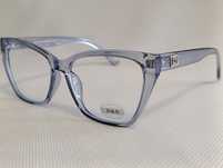 DOLCE&GABBANA transparentne oprawki okulary zerówki srebrne logo