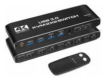 Przełącznik KVM 2x2 HDMI 4K 60Hz Podwójny monitor KVM HDMI switch
