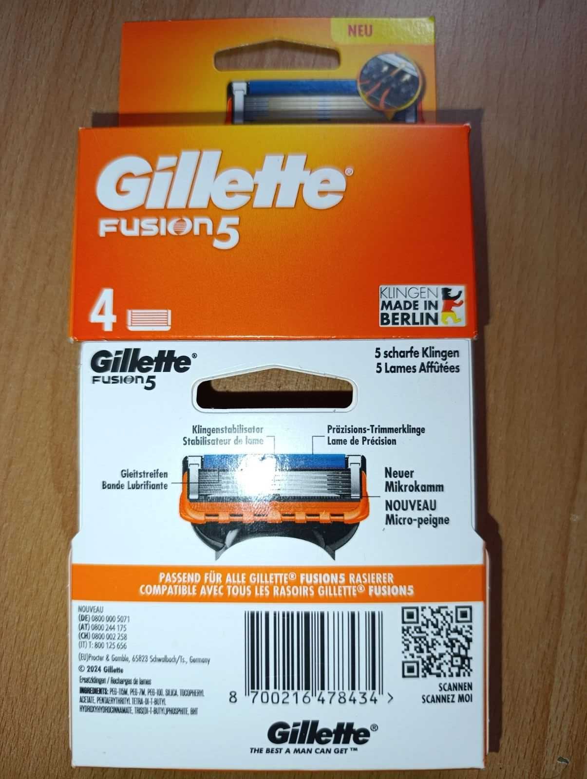 Змінні касети для гоління Gillette Fusion5, Gillette Intimate