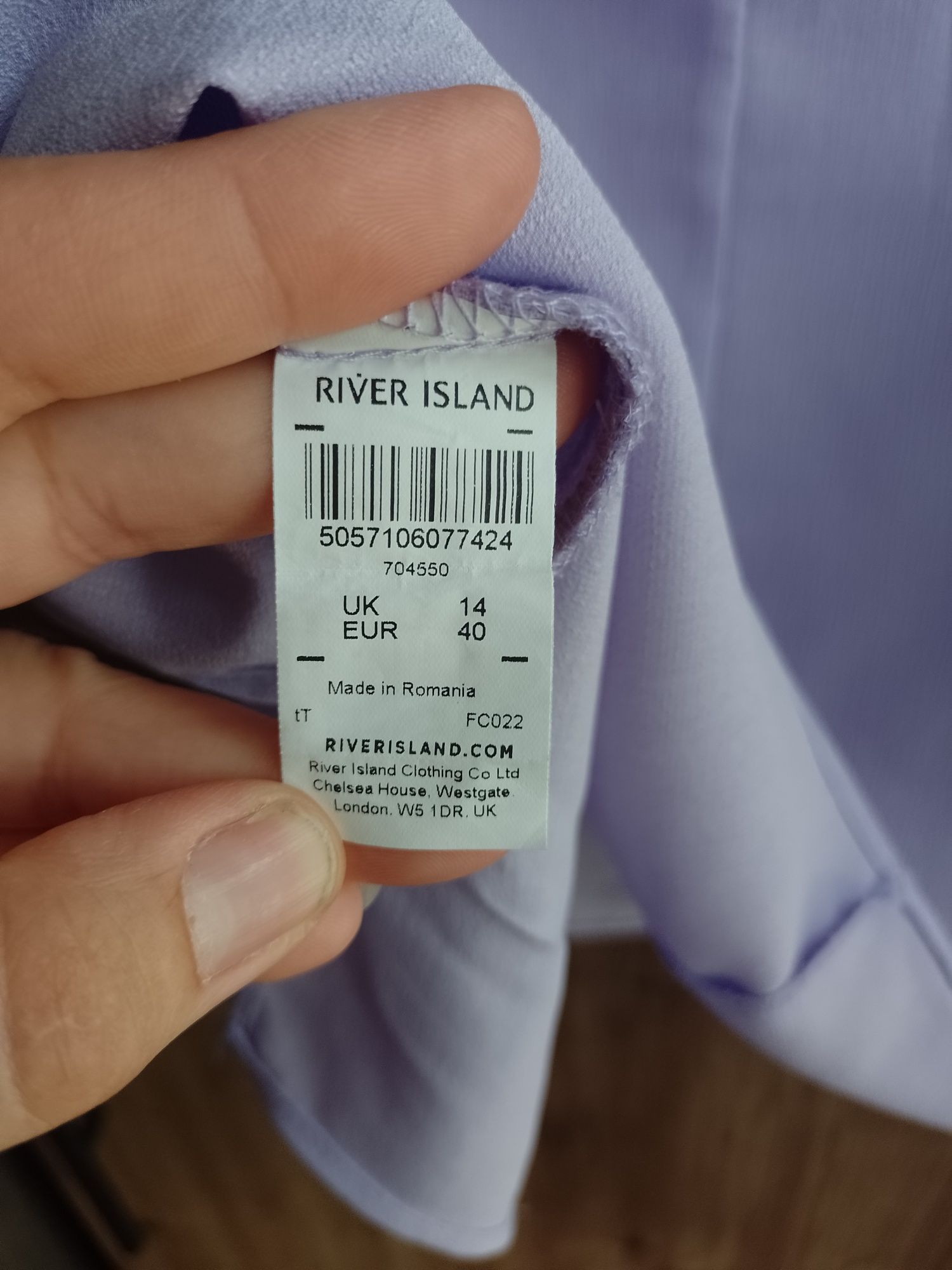 Bluzka River Island liliowa rozm 42
