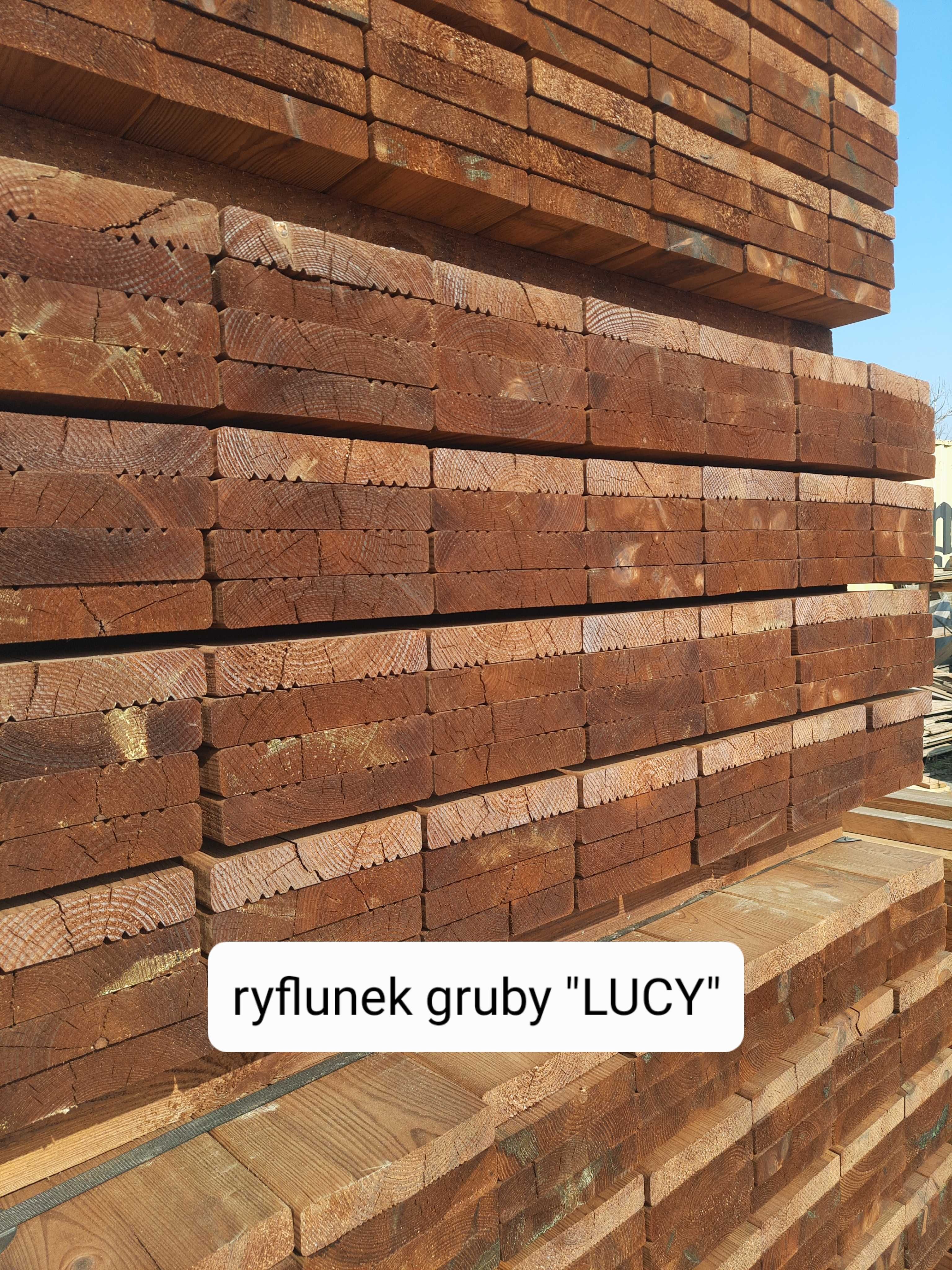 Deska tarasowa impregnowana ciśnieniowo Sylva Durapin 27x145 mm 4 mb