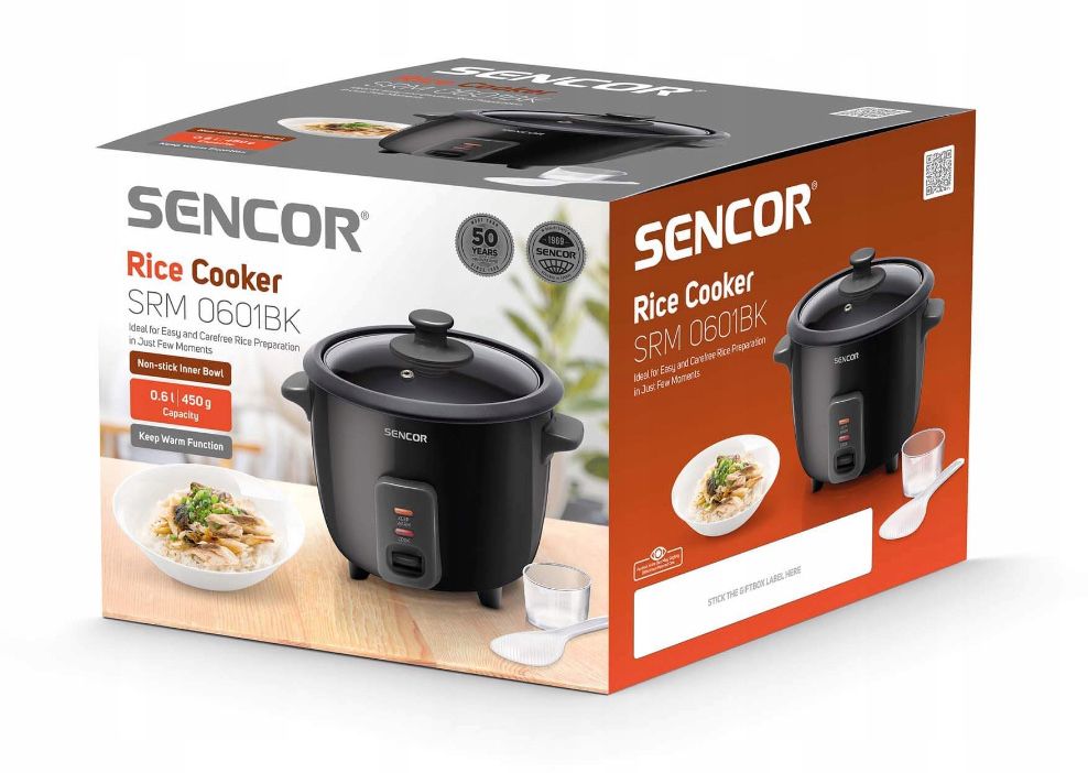 Ryżowar Parowar Garnek Elektryczny do Ryżu Warzyw Sencor 300 W Prezent