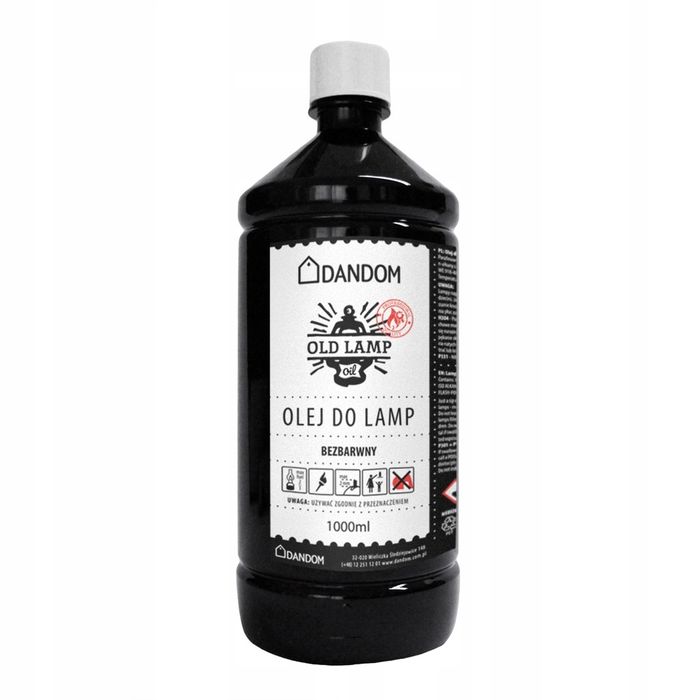 lampa naftowa z knotem + olej 1l+ zapas. knot 5szt