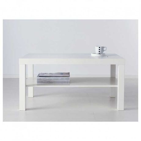 Журнальный стол 90х55 IKEA кофейный прямоугольный столик с полкой