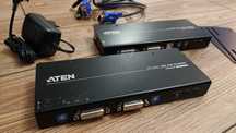 Przedłużacz/Extender KVM ATEN Dual View DVI/USB/AUDIO CE604, 60m