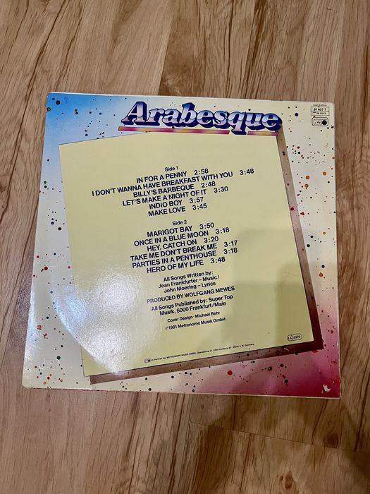 Arabesque płyta winylowa vinyl Sandra In for a Penny