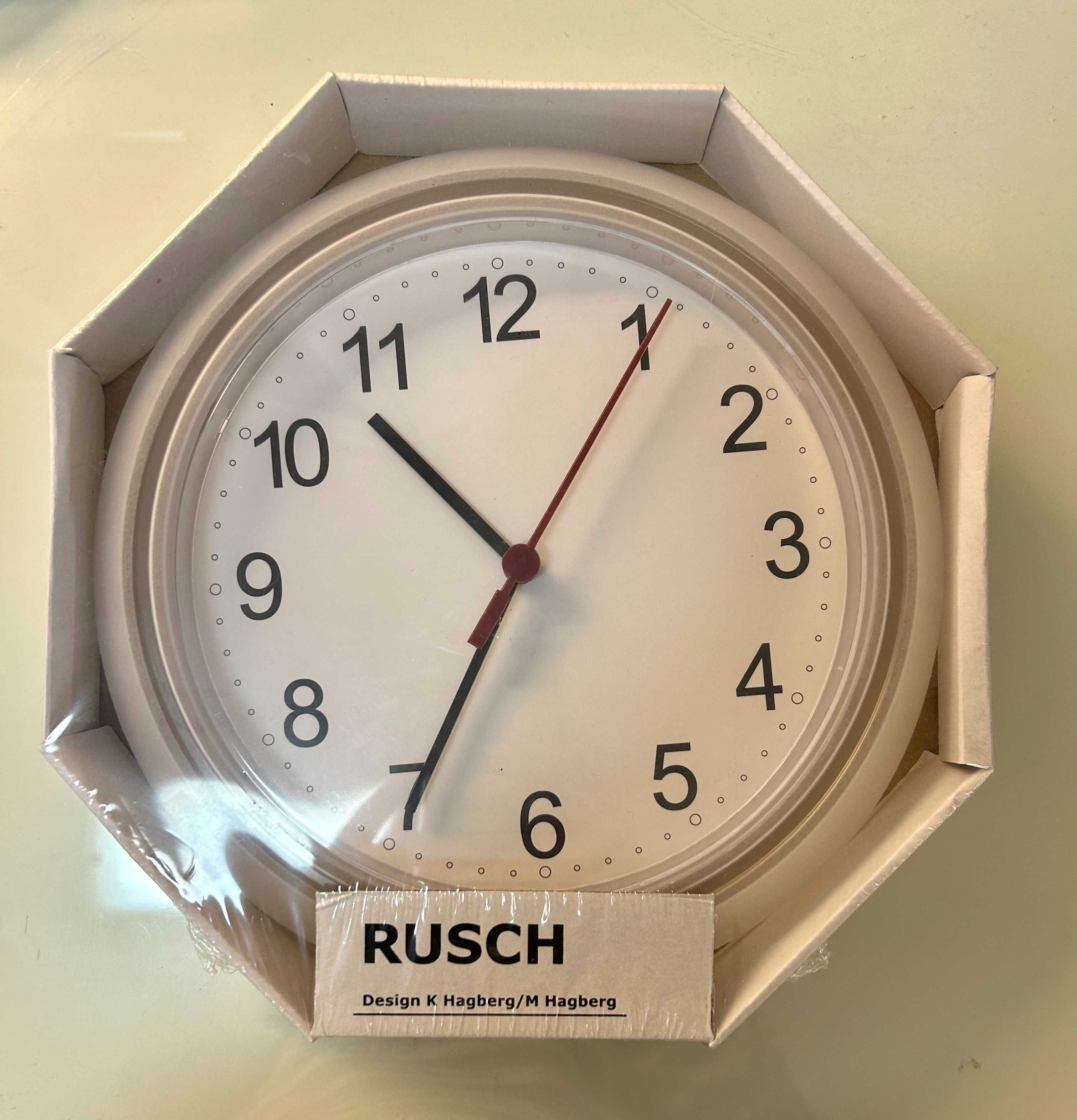 Relógio de parede analógico IKEA RUSH - Branco - Novo e ainda na caixa