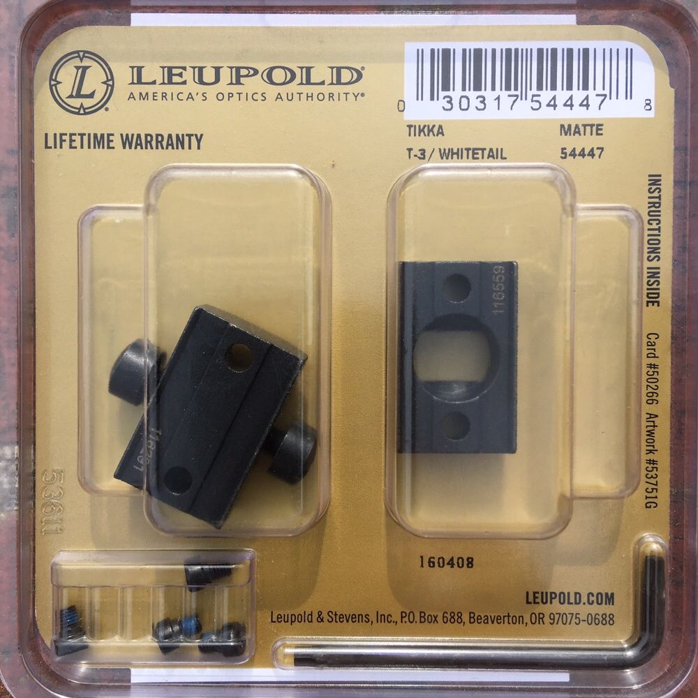 Montaż lunety do Tikka T3/T3x firmy Leupold