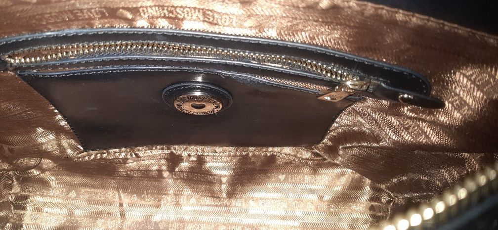 Shopper Love Moschino czarno-złoty