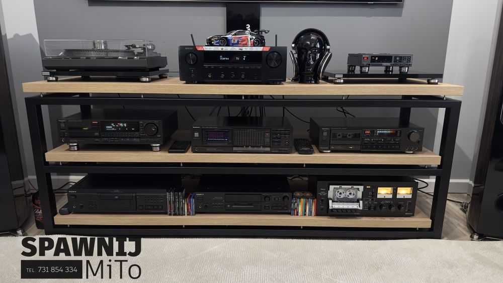 Szafka Rtv audio, stolik pod sprzęt na zamówienie metalowa półka regał