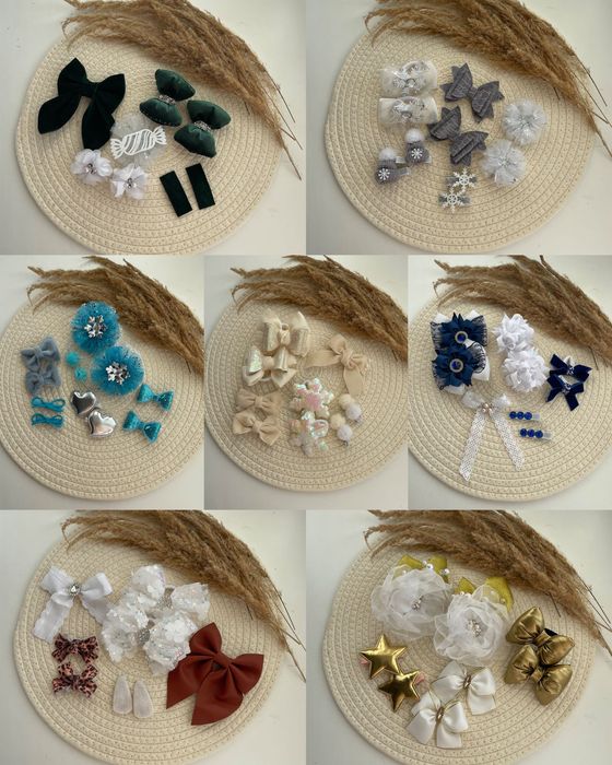 Набір святкових бантиків та аксесуарів для дівчаток