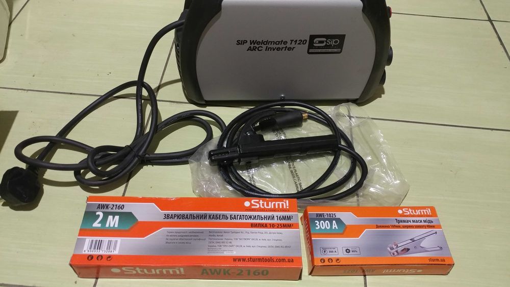 НОВЫЙ сварочный аппарат Инвертор + Аргон SIP Weldmate T120 из Англии