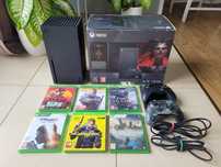 Xbox series x 4k120fps 2 pady 6 gier w zestawie konsola stan idealny