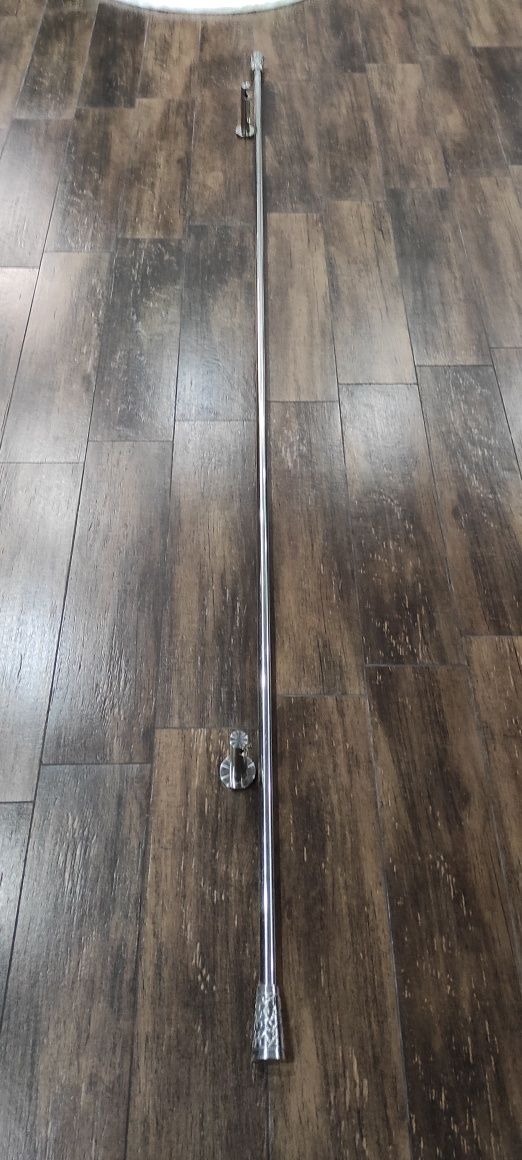 Karnisz pojedynczy chrom 200cm średnica 19