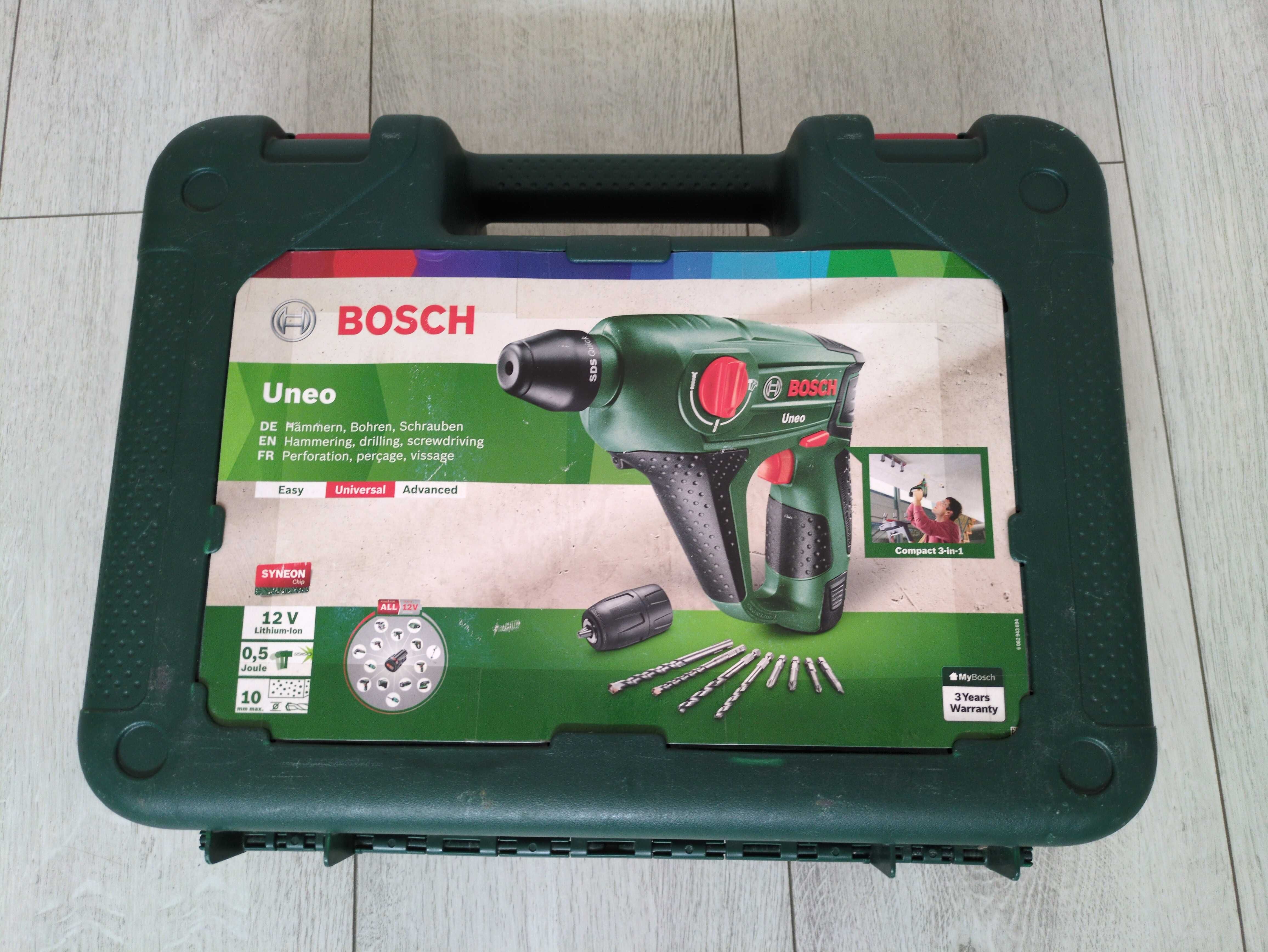 Młotowiertarka akumulatorowa BOSCH UNEO 12V