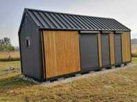 Domek dom całoroczny typu stodoła 24m2 8x3 ocieplony wyposażony