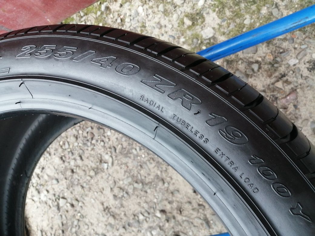 255/40/19 R19 PIRELLI PZERO ROSSO 2шт ціна за 1шт літо шини нові