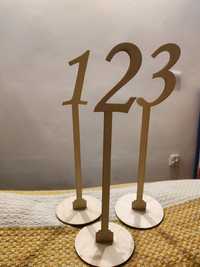 Numery stołów na wesele 1 2 3