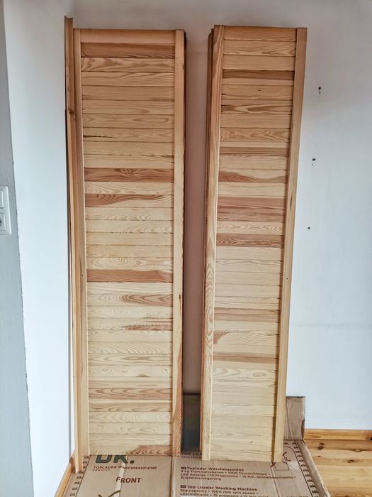 Drzwi drzwiczki lite drewno drewniane szer. 40 cm, dł. 200 cm