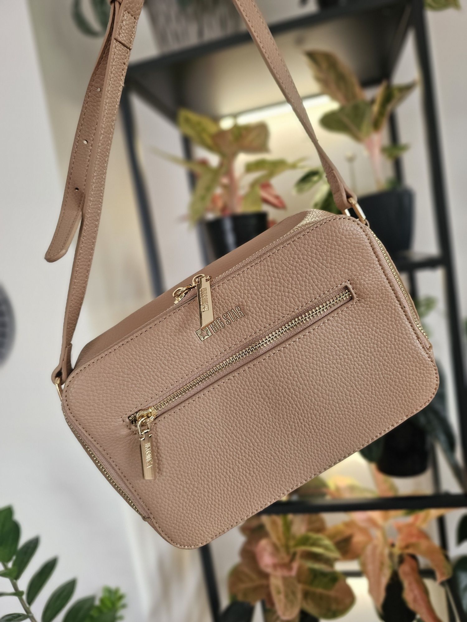 Torebka mała crossbody Big Star beżowa