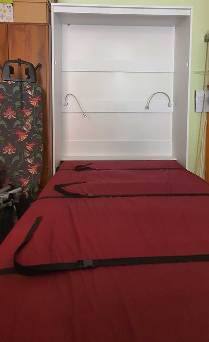 Łóżko w szafie - Półkotapczan pionowy HOME 140 cm