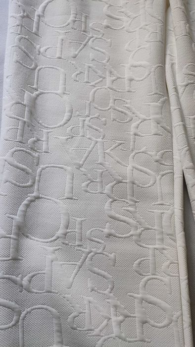 Spodnie dresowe damskie we wzory tłoczone litery plus size rozmiar XL