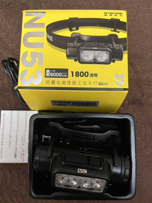 Фонарь налобный Nitecore NU53