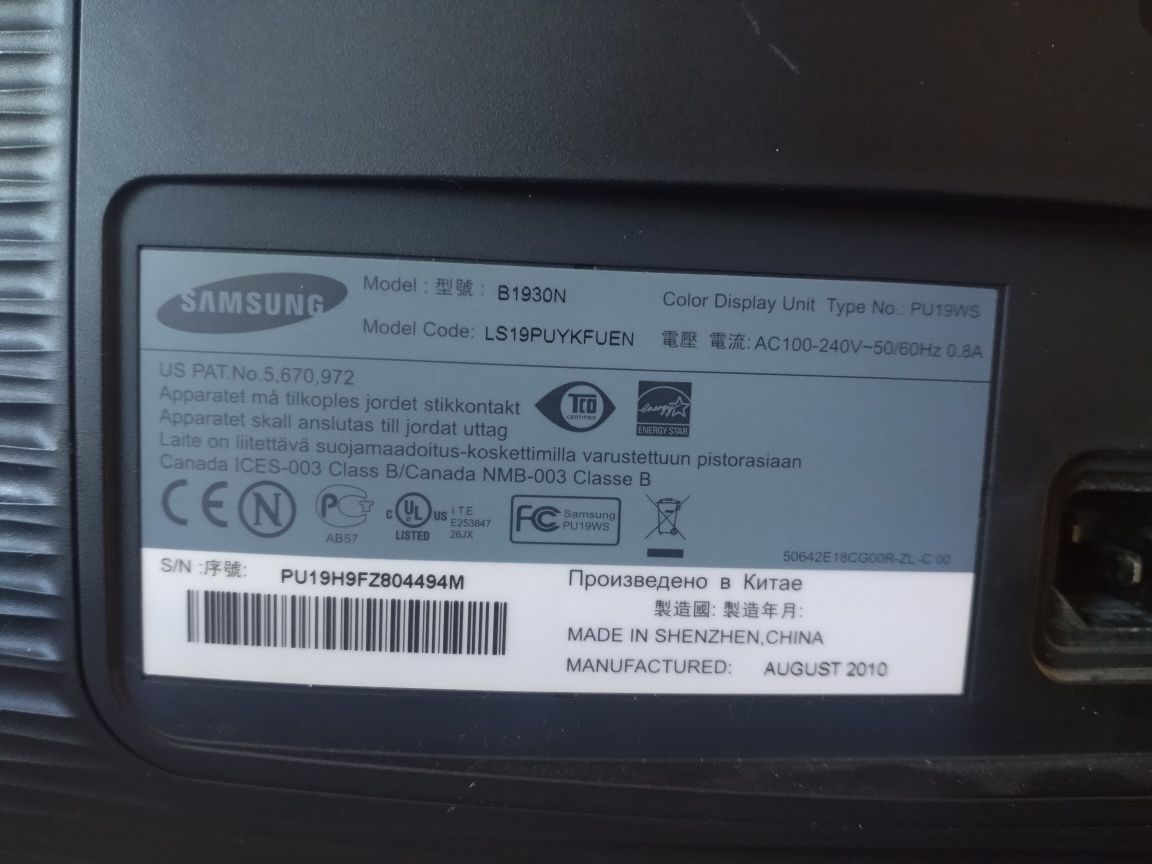 Monitor Samsung 19 polegadas