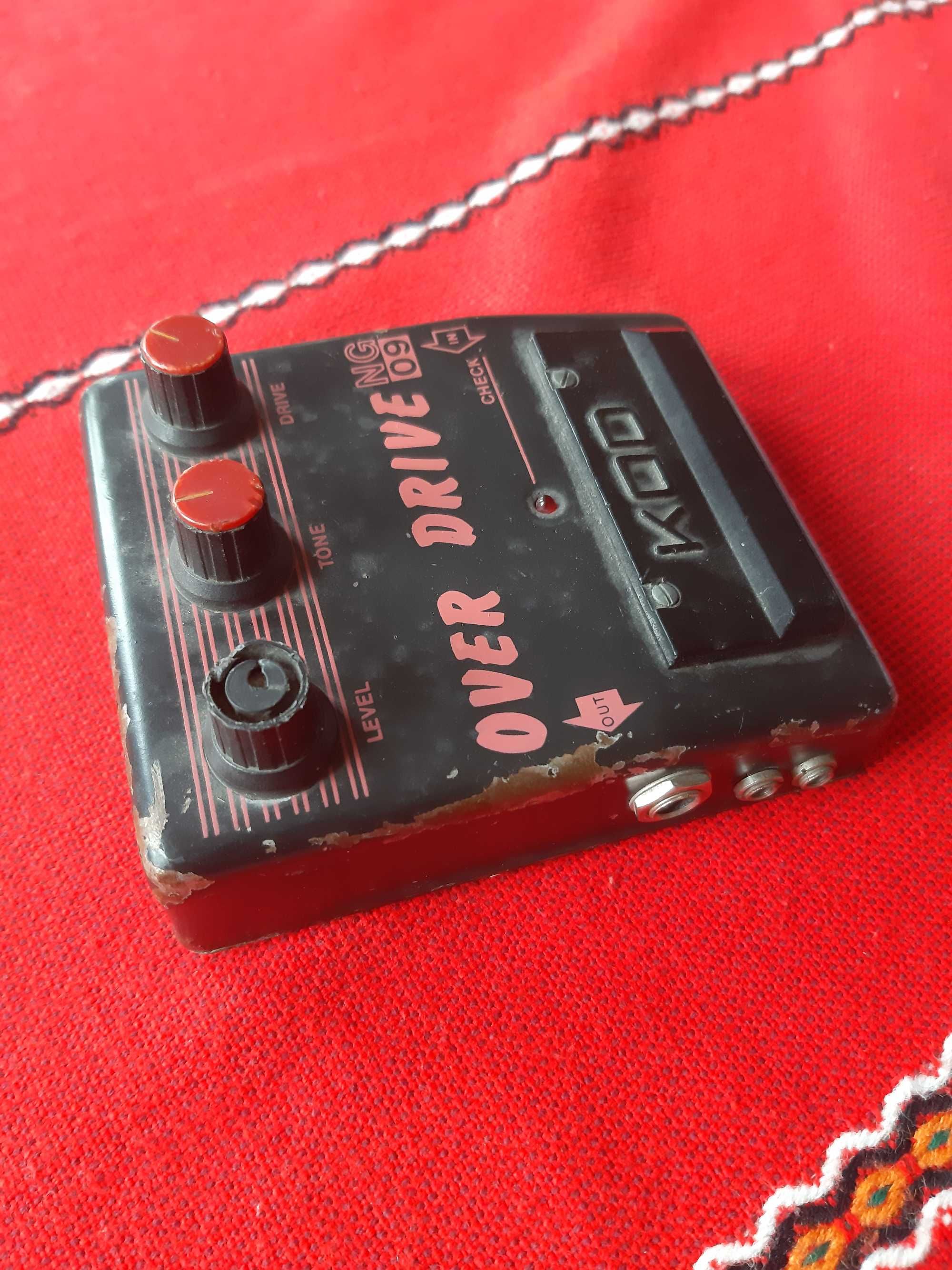 Bardzo rzadki Vintage KOD 1998 przester efekt gitarowy OVER DRIVE NG09