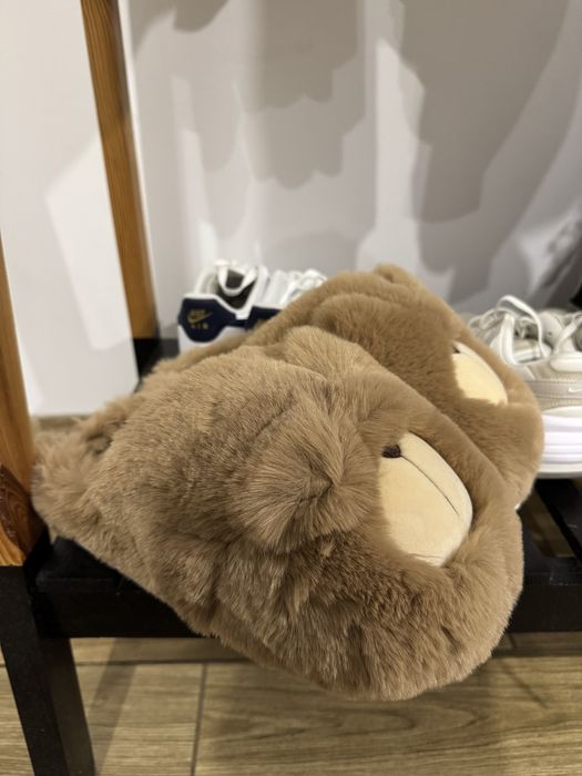 Плюшеві мʼякі домашні капці ведмедики тапки