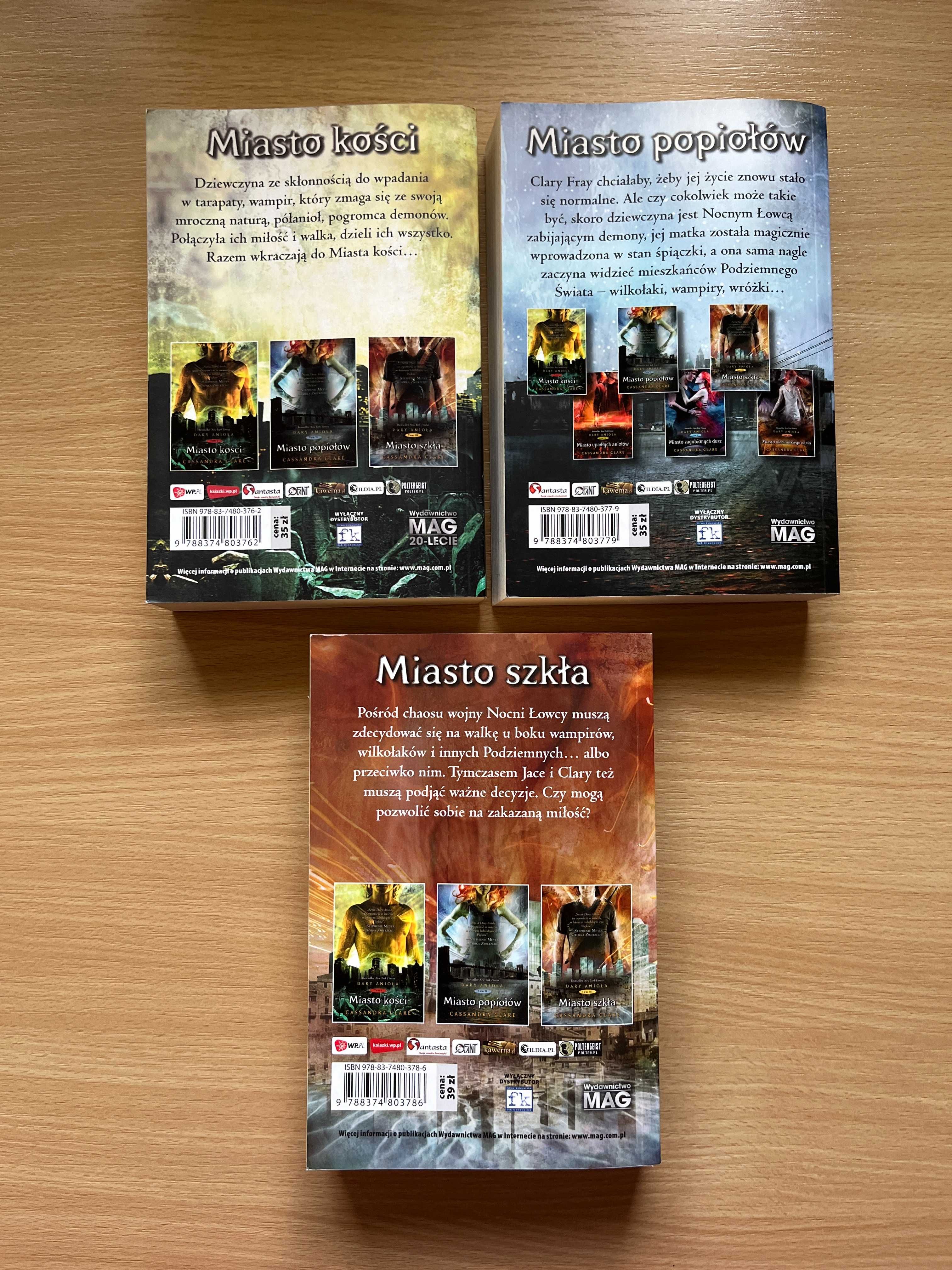 Cassandra Clare - Dary anioła t. 1 + t. 2 + t. 3