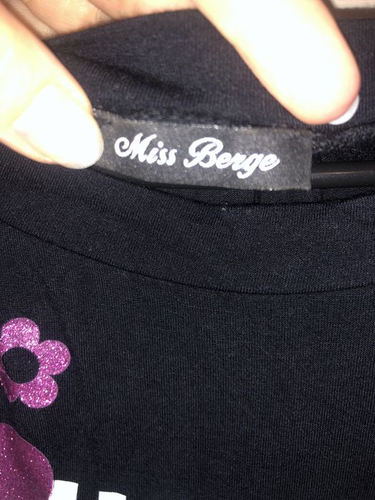 Czarna bluzka tunika unisex