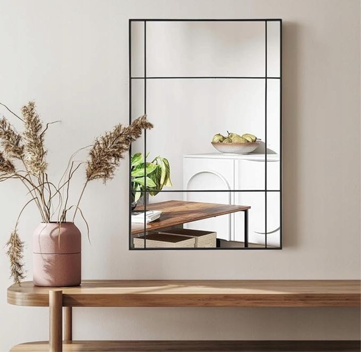 Lustro ścienne Muzilife Czarne 90x60