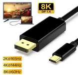 Kabel Przewód USB-C do DISPLAYPORT 1.5M Macbook Adapter DP 4K 60Hz